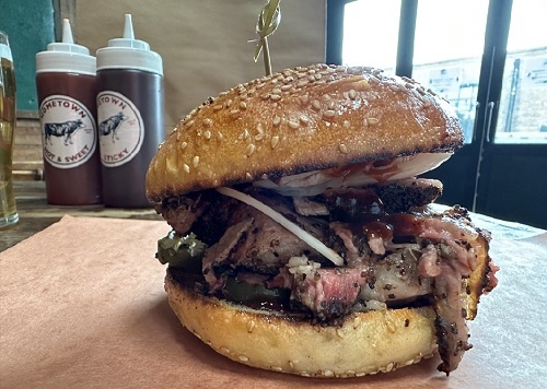 NYC Bites: The Brisket Sandwich at Hometown Barbecue